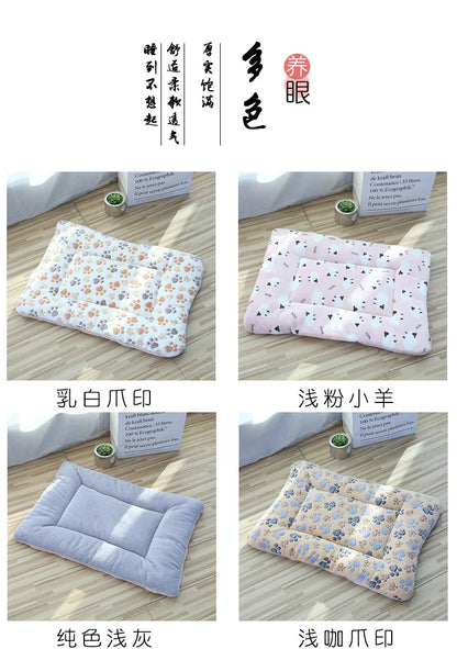 Double-sided Pet Mat Mats Short Plush Pet Sleeping Bed for Cats Small Dogs Cute Pet Pad Blanket Warm Kitten Cushion Cat Sofa Bed