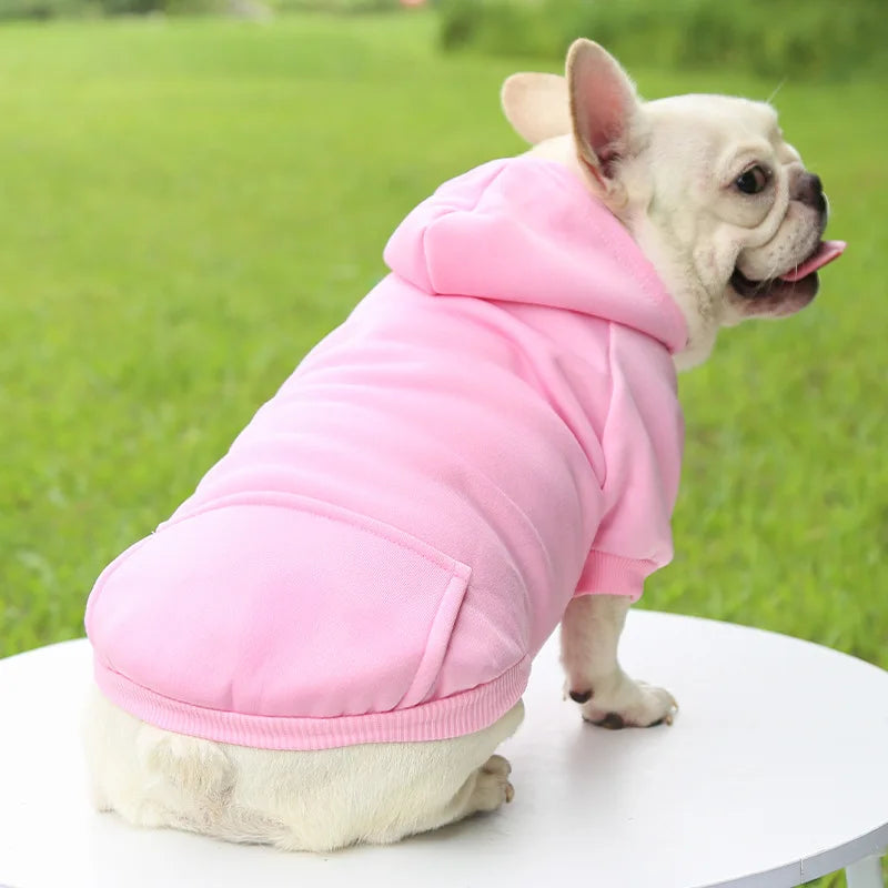 Cheap Dog Hoodie Winter Warm Dog Clothes for Small Medium Dogs French Bulldog Coat Puppy Cat Jacket Chihuahua Yorkie Pet Costume