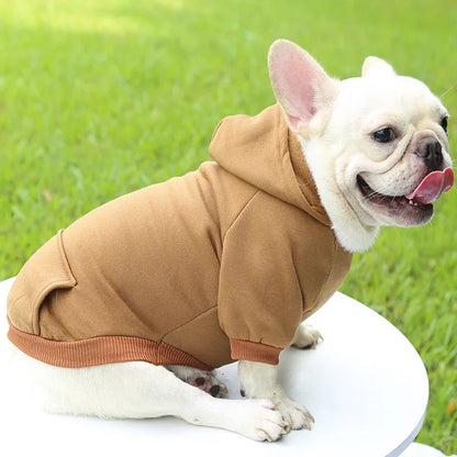 Cheap Dog Hoodie Winter Warm Dog Clothes for Small Medium Dogs French Bulldog Coat Puppy Cat Jacket Chihuahua Yorkie Pet Costume
